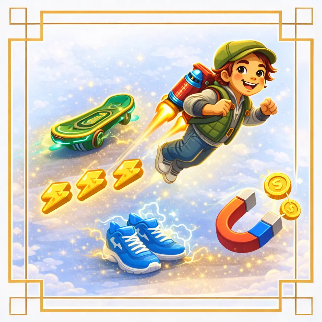 Subway Surfers mod APK unlimited power ups jetpack magnet sneakers boosters gameplay