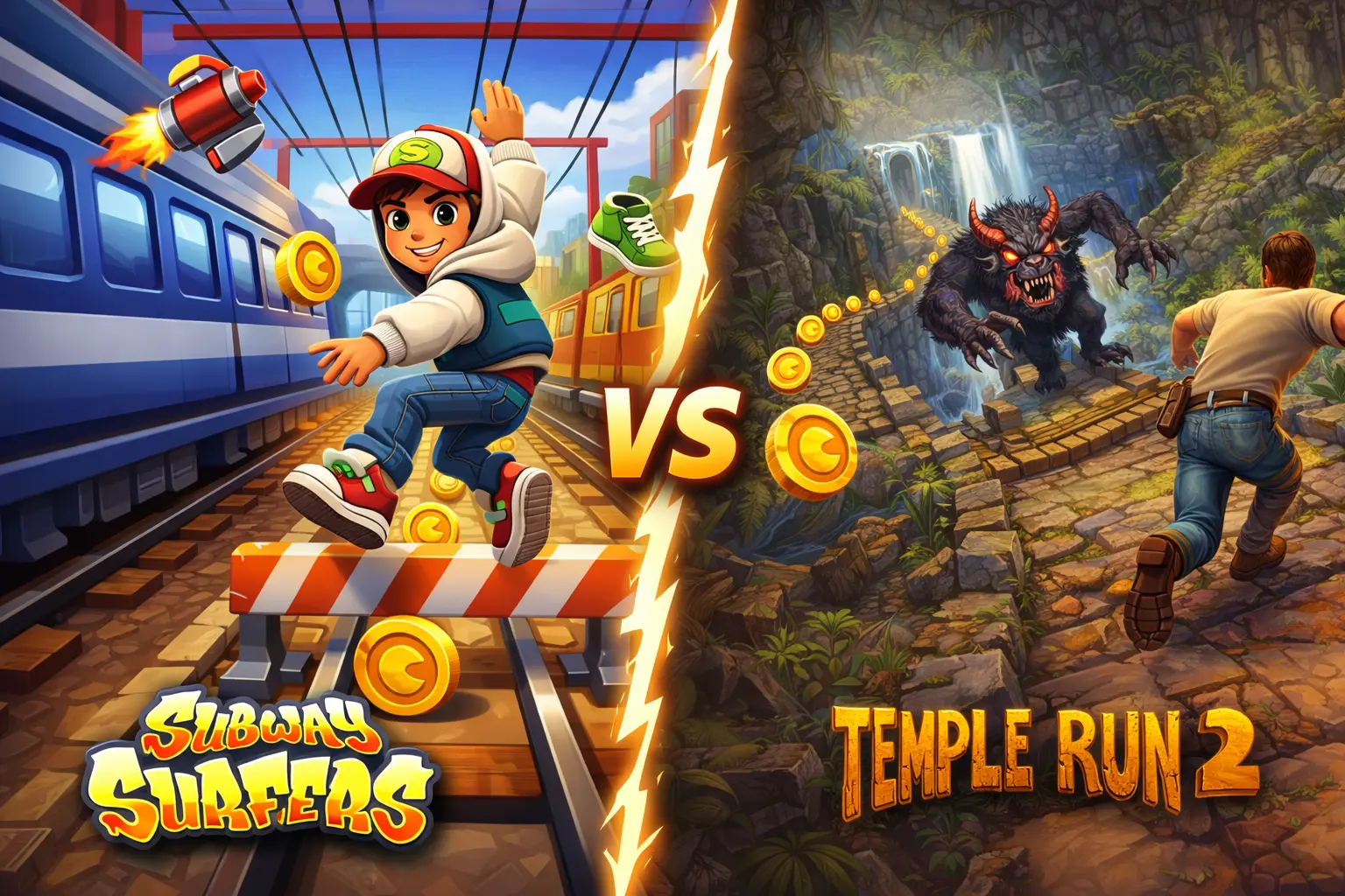 subway surfers vs temple run 2