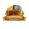 Limited Characters icon in Subway Surfers showing a countdown timer, World Tour passport, and city landmarks. This icon represents exclusive characters available only during specific World Tour events. Limited characters leave the shop when an event ends and may return during future reruns, making them some of the rarest unlockable characters in Subway Surfers.
